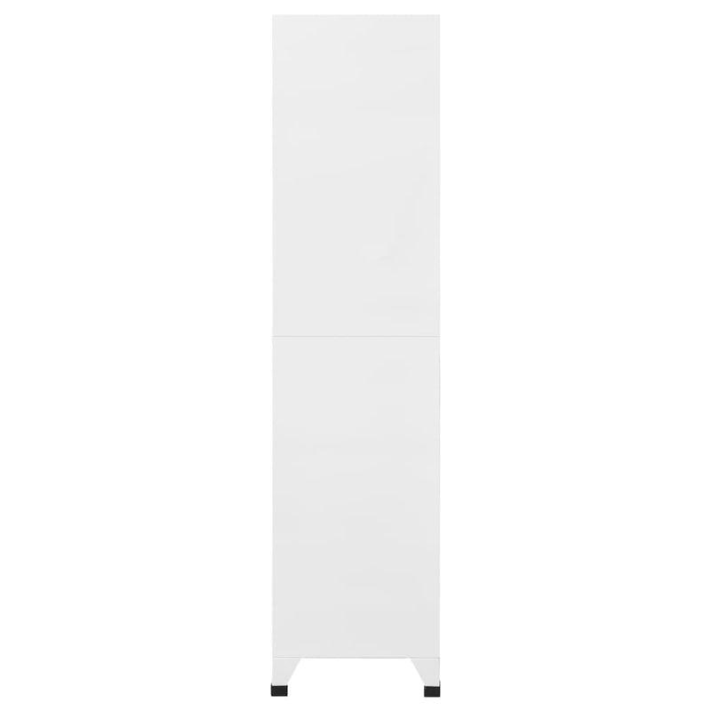 vidaXL világosszürke acél zárható szekrény 90 x 40 x 180 cm