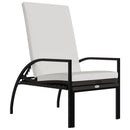 vidaXL 2 db barna polyrattan napozóágy lábtartóval