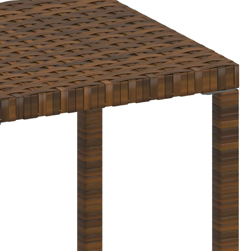 vidaXL 2 db barna polyrattan napozóágy asztallal