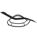 vidaXL 2 db fekete acél és textilén hintázó napozóágy