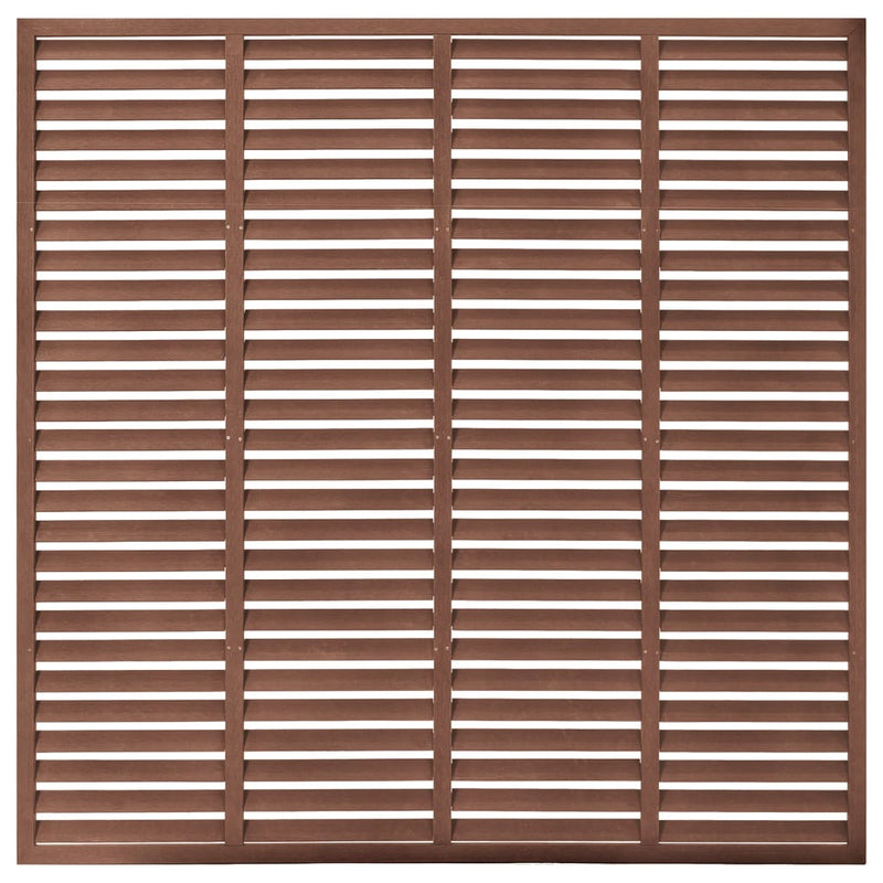 vidaXL barna WPC lamellás kerítés 180 x 180 cm