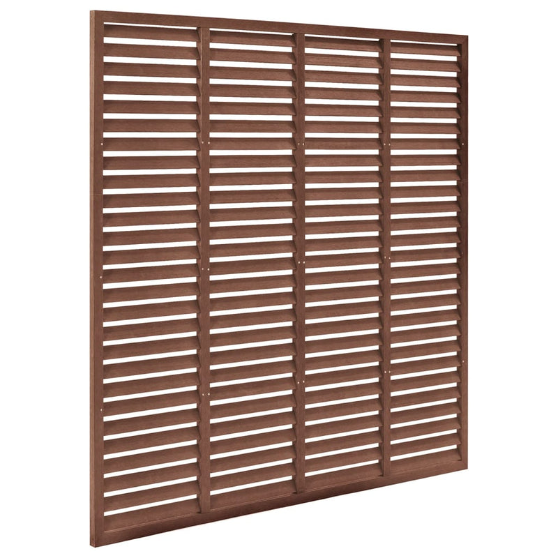 vidaXL barna WPC lamellás kerítés 180 x 180 cm
