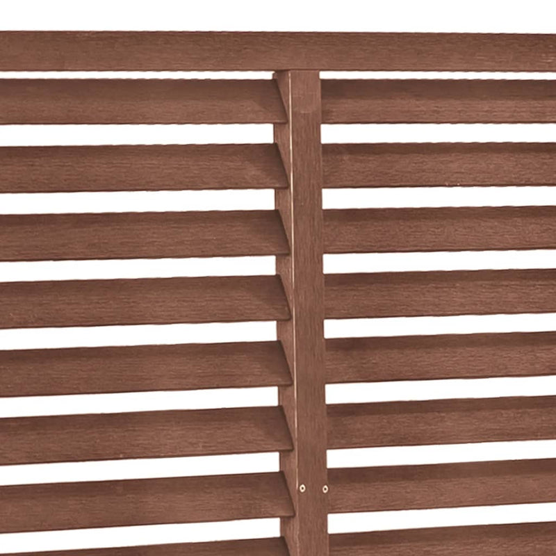 vidaXL barna WPC lamellás kerítés 180 x 180 cm