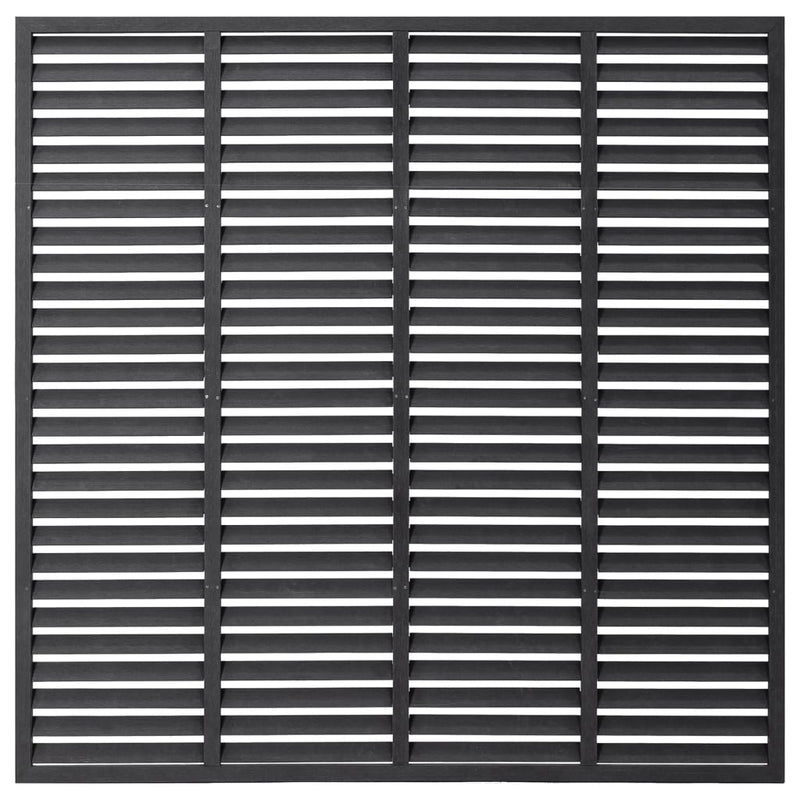 vidaXL szürke WPC lamellás kerítés 180 x 180 cm