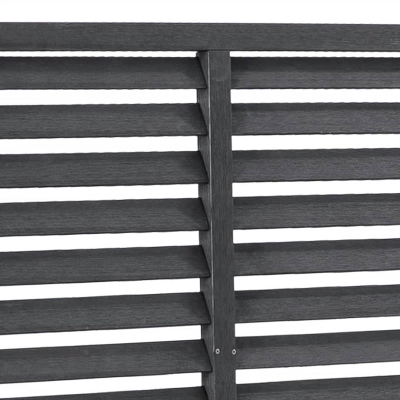 vidaXL szürke WPC lamellás kerítés 180 x 180 cm
