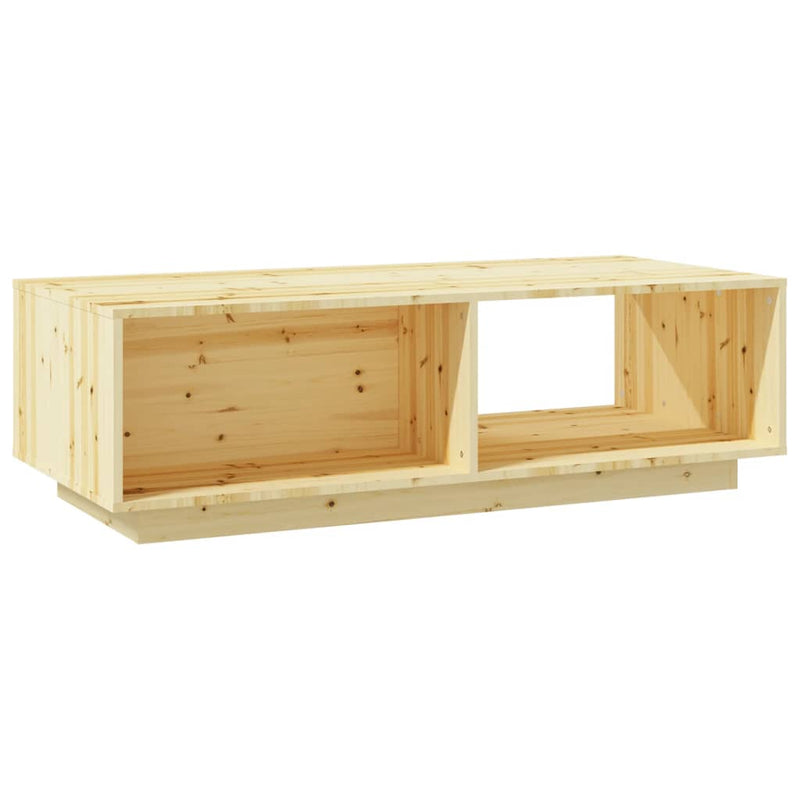 vidaXL tömör fenyőfa dohányzóasztal 110 x 50 x 33,5 cm