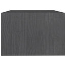 vidaXL tömör fenyőfa dohányzóasztal 75 x 50 x 33,5 cm