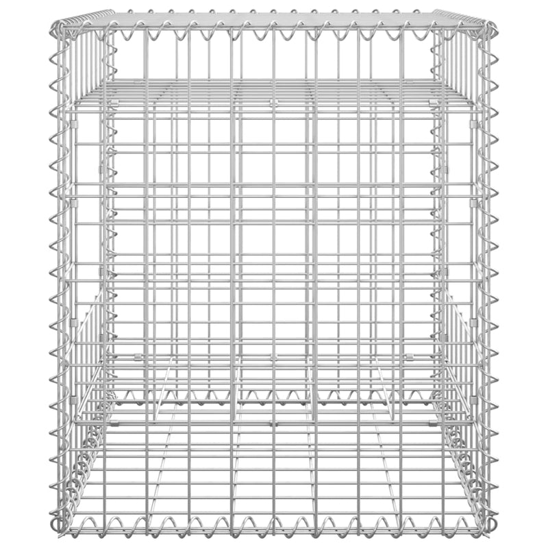 vidaXL vas gabionkosaras oszlop 50 x 50 x 60 cm