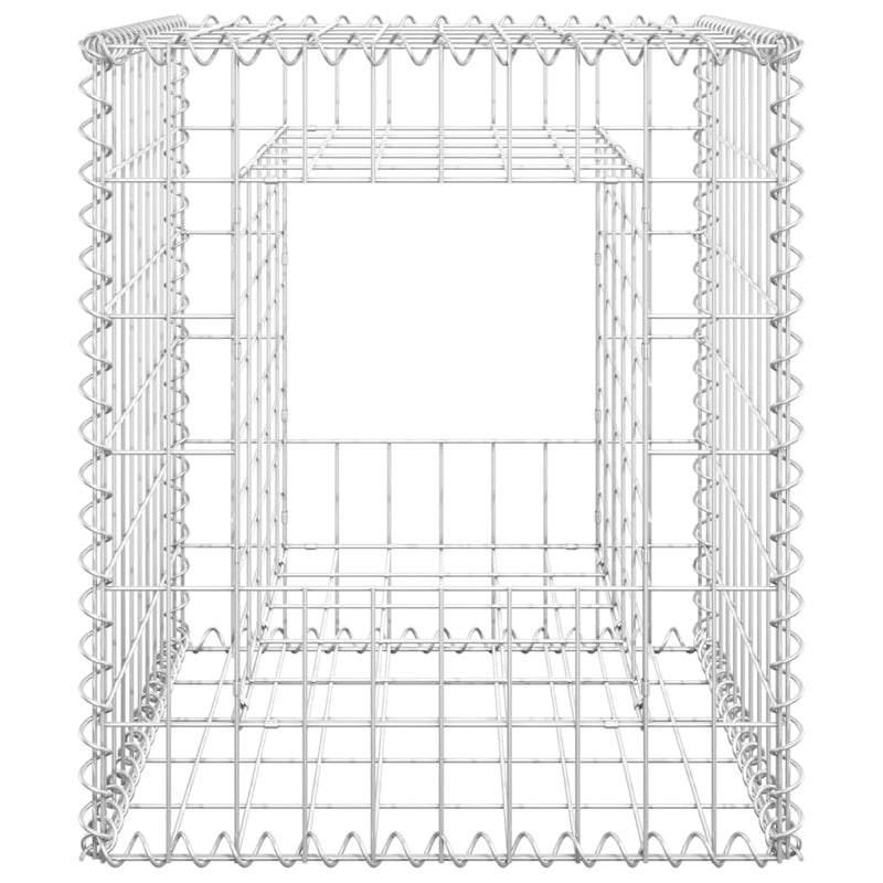 vidaXL 2 db vas gabionkosaras oszlop 50 x 50 x 60 cm