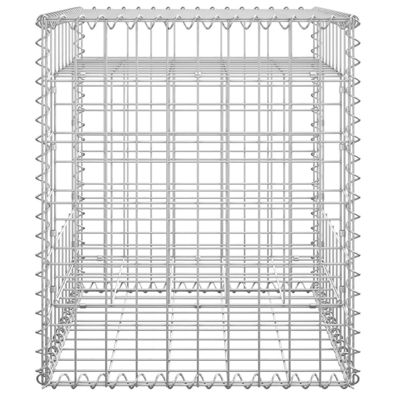 vidaXL 2 db vas gabionkosaras oszlop 50 x 50 x 60 cm