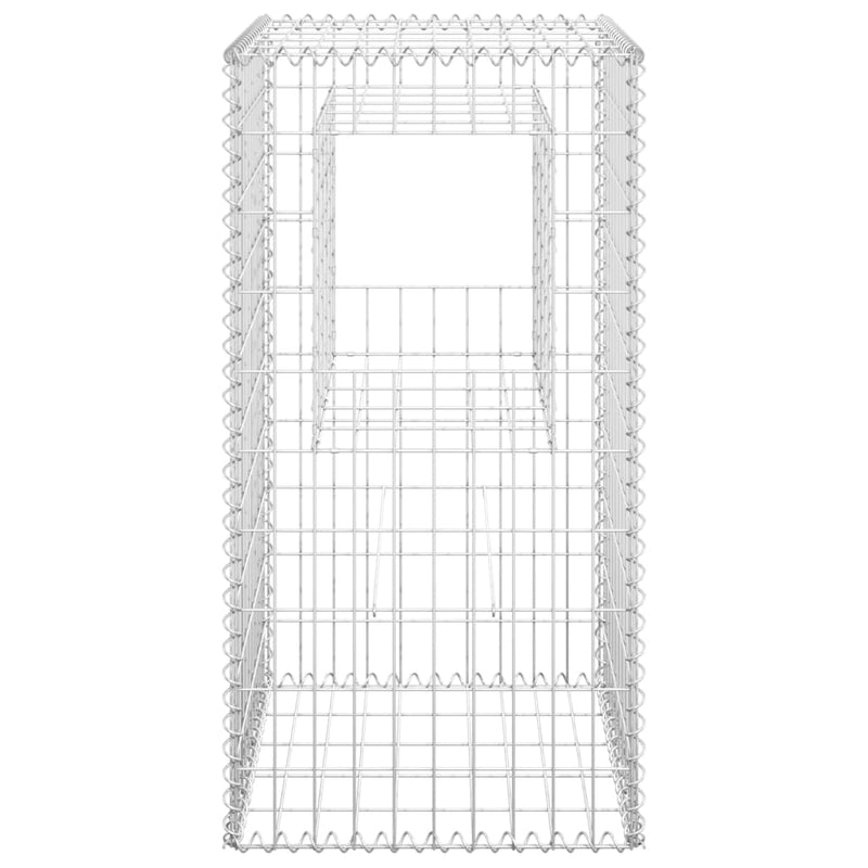 vidaXL vas gabionkosaras oszlop 50 x 50 x 100 cm