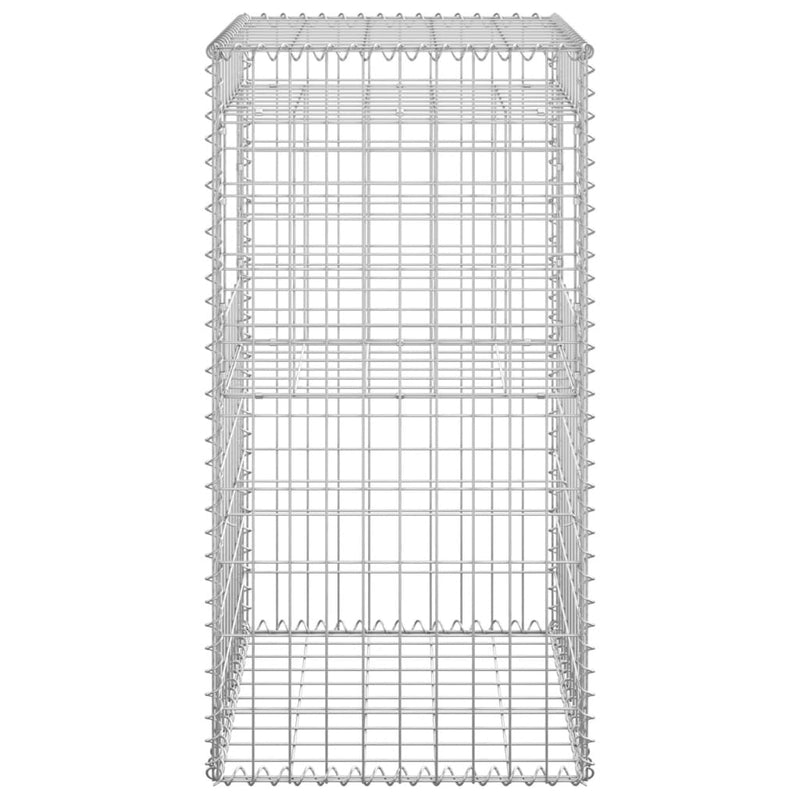 vidaXL vas gabionkosaras oszlop 50 x 50 x 100 cm