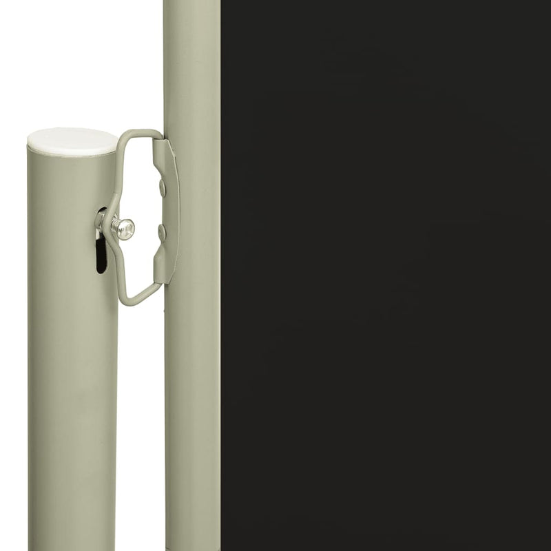 vidaXL fekete kihúzható oldalsó terasznapellenző 140 x 300 cm