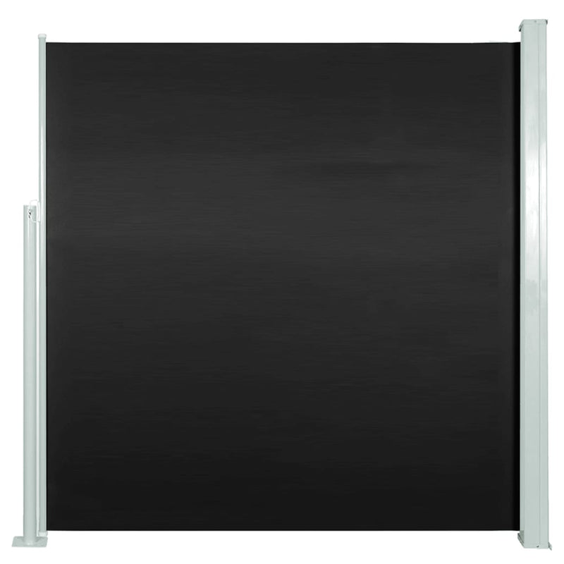 vidaXL fekete kihúzható oldalsó terasznapellenző 140 x 300 cm