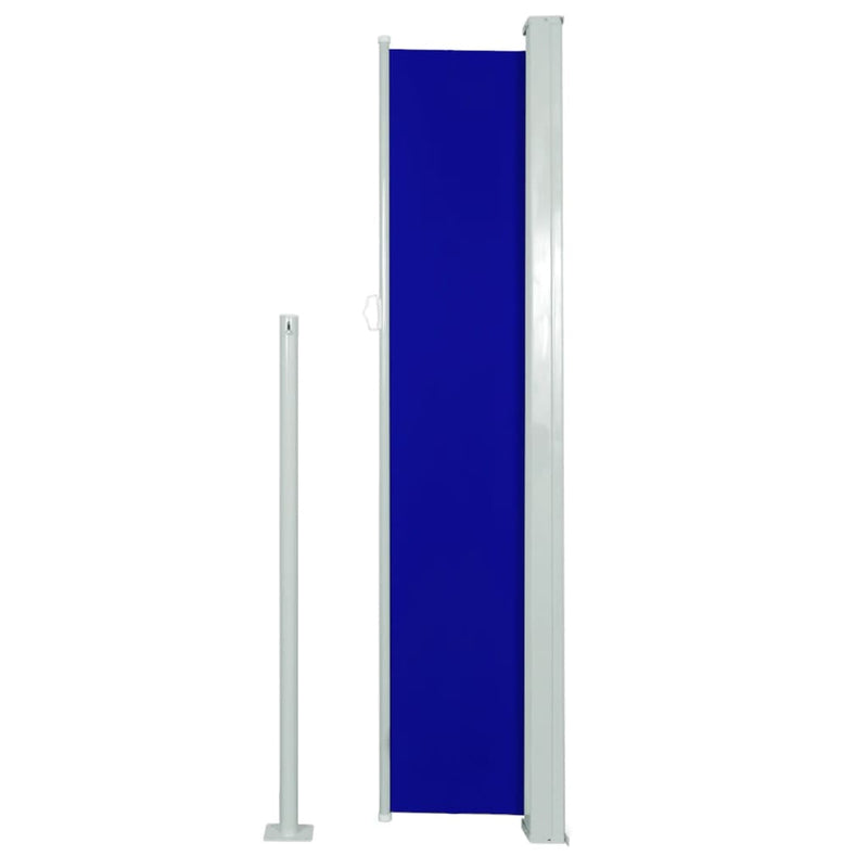 vidaXL kék behúzható oldalsó terasznapellenző 160 x 300 cm