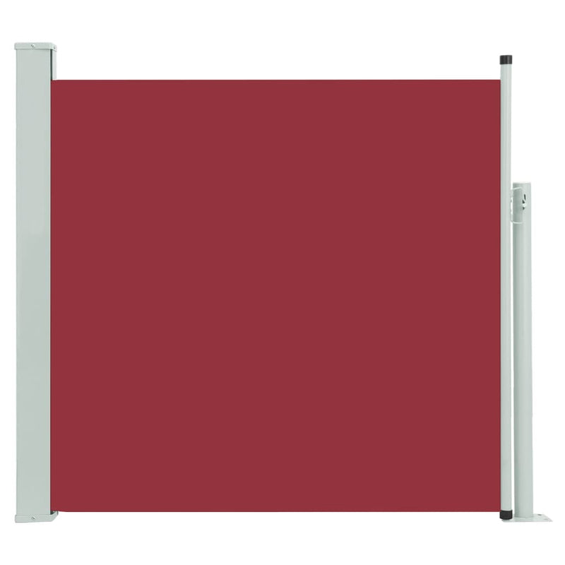 vidaXL piros kihúzható oldalsó terasznapellenző 170 x 300 cm