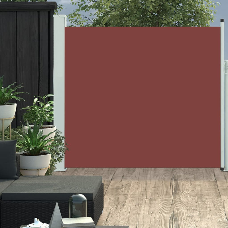 vidaXL barna kihúzható oldalsó terasznapellenző 170 x 300 cm