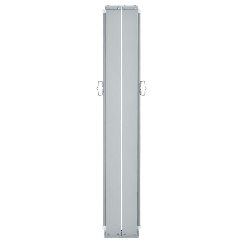 vidaXL fekete behúzható oldalsó napellenző 140 x 600 cm