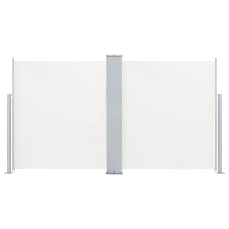 vidaXL krémszínű behúzható oldalsó napellenző 140 x 600 cm