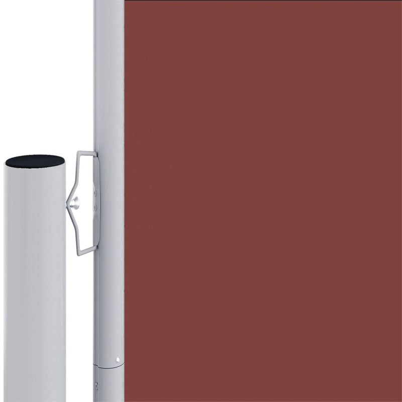 vidaXL barna behúzható oldalsó napellenző 140 x 1000 cm