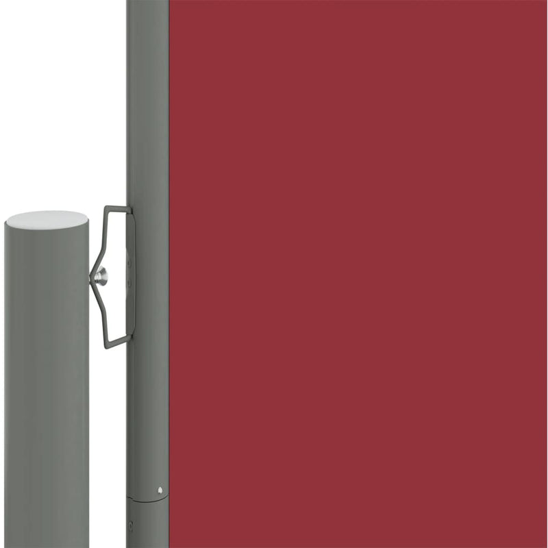 vidaXL piros behúzható oldalsó napellenző 140 x 1000 cm
