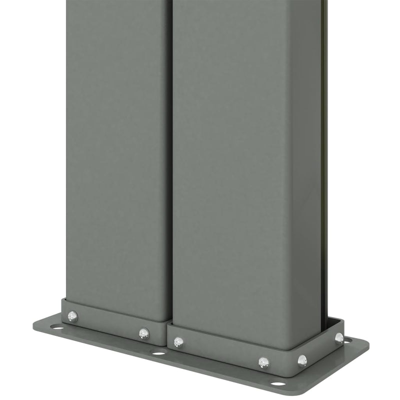vidaXL piros behúzható oldalsó napellenző 140 x 1000 cm
