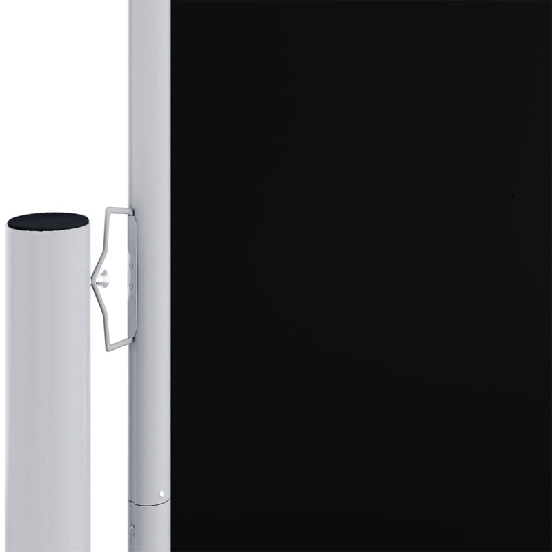 vidaXL fekete behúzható oldalsó napellenző 160 x 1000 cm