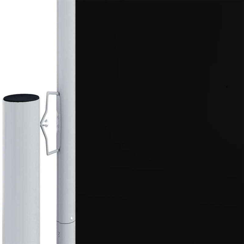 vidaXL fekete behúzható oldalsó napellenző 180 x 1000 cm