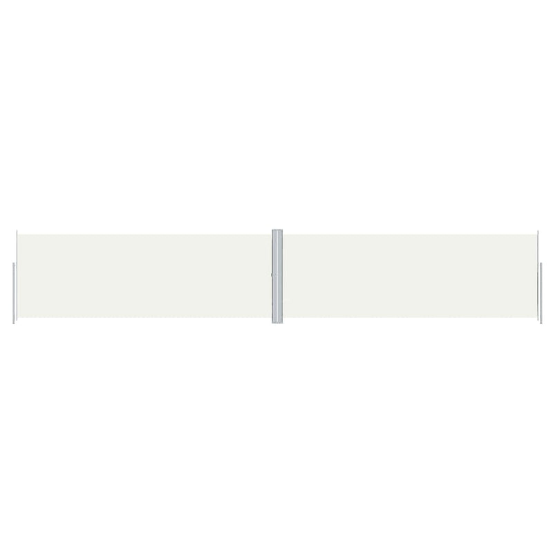 vidaXL krémszínű behúzható oldalsó napellenző 180 x 1000 cm