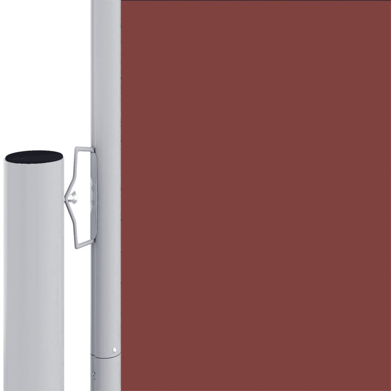 vidaXL barna behúzható oldalsó napellenző 180 x 1000 cm