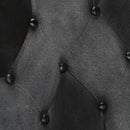 vidaXL fekete és szürke valódi bőr magas háttámlájú fotel