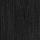 vidaXL fekete tömör fenyőfa kerti virágtartó 31 x 31 x 70 cm