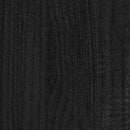 vidaXL 2 db fekete tömör fenyőfa kerti virágtartó 31 x 31 x 70 cm