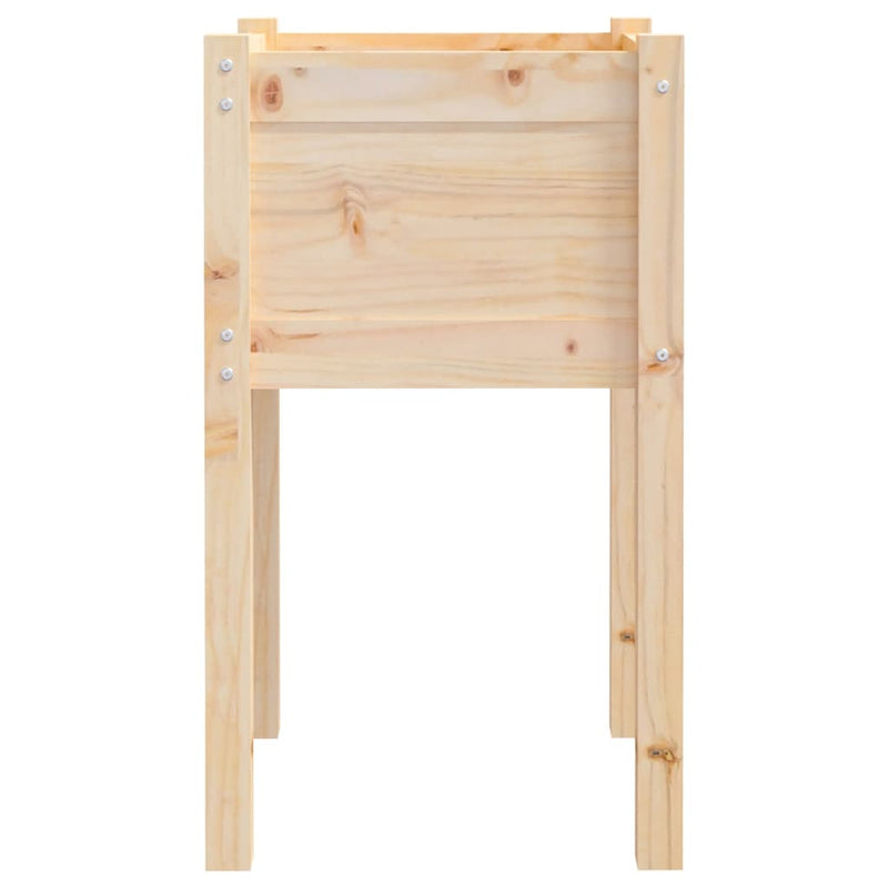 vidaXL tömör fenyőfa kerti virágtartó 40 x 40 x 70 cm