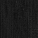 vidaXL fekete tömör fenyőfa kerti virágtartó 40 x 40 x 70 cm