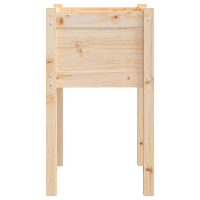vidaXL tömör fenyőfa kerti virágtartó 50 x 50 x 70 cm