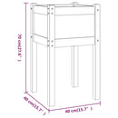 vidaXL tömör fenyőfa kerti virágtartó 50 x 50 x 70 cm