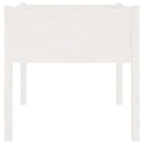 vidaXL fehér tömör fenyő virágláda 70x70x70 cm