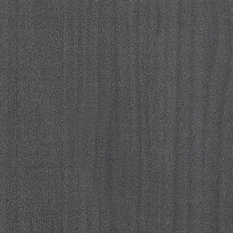 vidaXL 2 db szürke tömör fenyőfa kerti virágtartó 70 x 70 x 70 cm