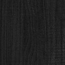 vidaXL 2 db fekete tömör fenyőfa kerti virágtartó 70 x 70 x 70 cm