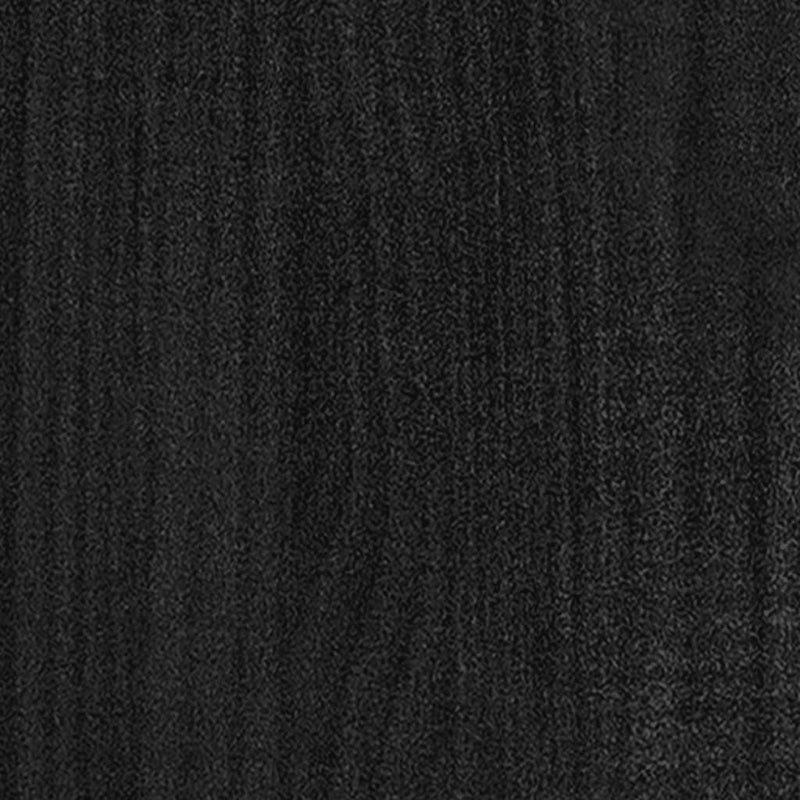 vidaXL 2 db fekete tömör fenyőfa kerti virágtartó 70 x 70 x 70 cm