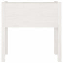 vidaXL 2 db fehér tömör fenyőfa kerti virágtartó 70 x 31 x 70 cm