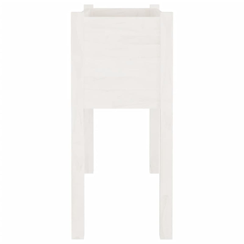 vidaXL 2 db fehér tömör fenyőfa kerti virágtartó 70 x 31 x 70 cm