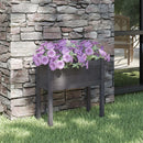 vidaXL szürke tömör fenyőfa kerti virágtartó 70 x 31 x 70 cm