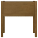 vidaXL mézbarna tömör fenyőfa kerti virágtartó 70 x 31 x 70 cm