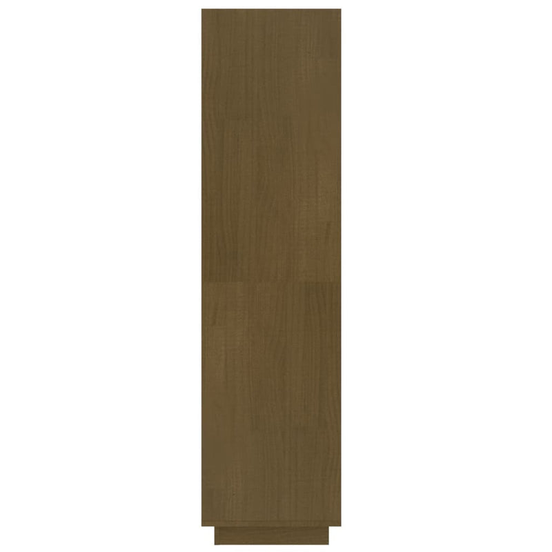 vidaXL mézbarna tömör fenyőfa könyvszekrény/térelválasztó 60x35x135cm