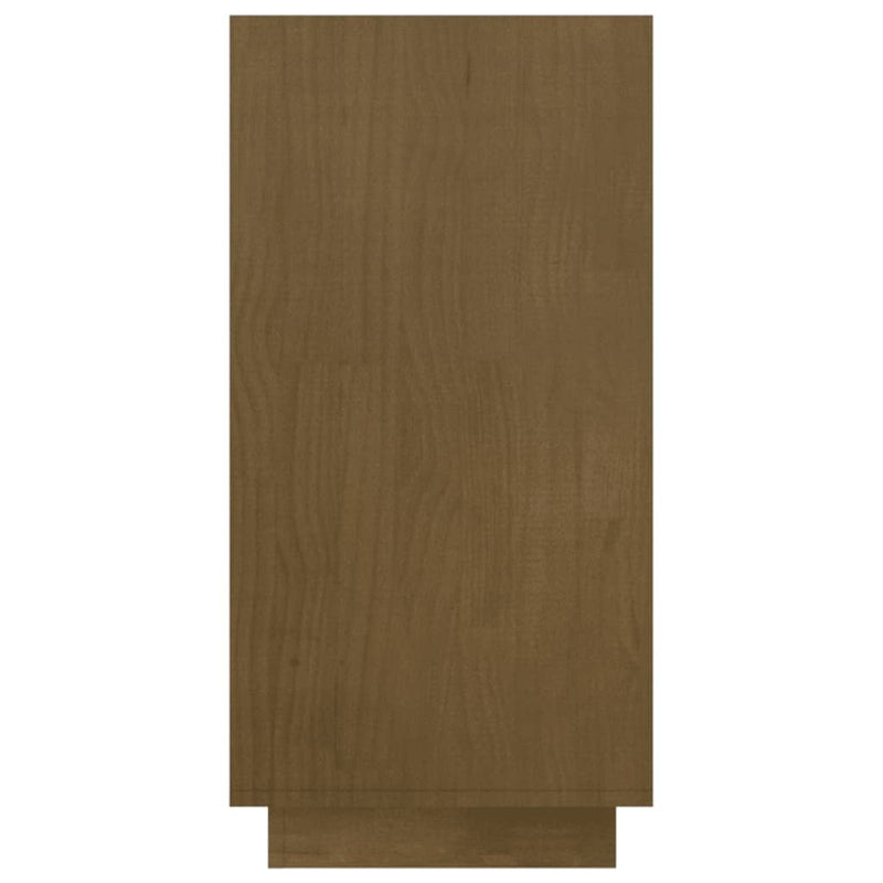 vidaXL mézbarna tömör fenyőfa könyvszekrény 80 x 35 x 71 cm