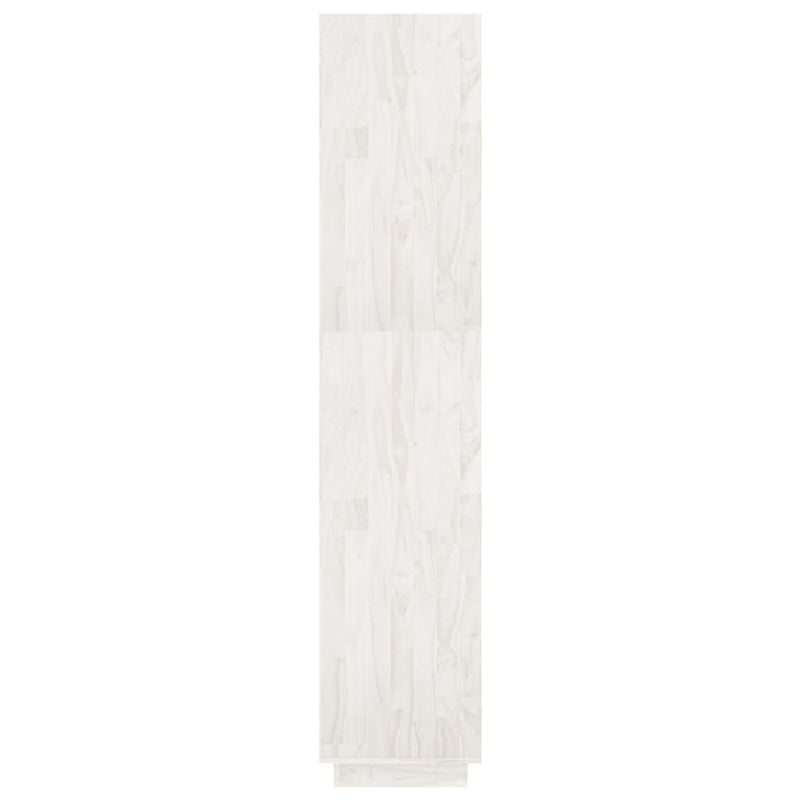 vidaXL fehér tömör fenyőfa könyvszekrény/térelválasztó 80x35x167 cm