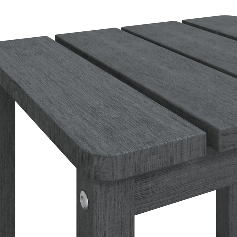 vidaXL antracitszürke HDPE kerti Adirondack asztal 38 x 38 x 46 cm
