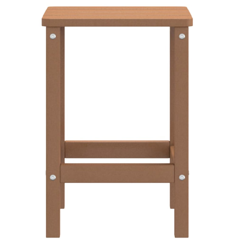 vidaXL barna HDPE kerti Adirondack asztal 38 x 38 x 46 cm